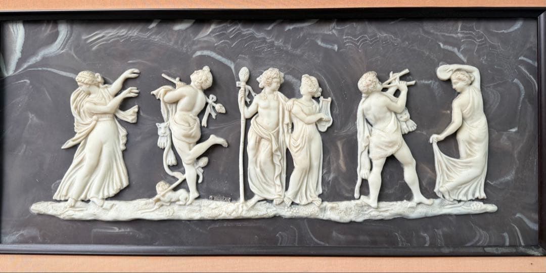 インコレ　カメオアート　額装　バッカなリアン　送料込み250328