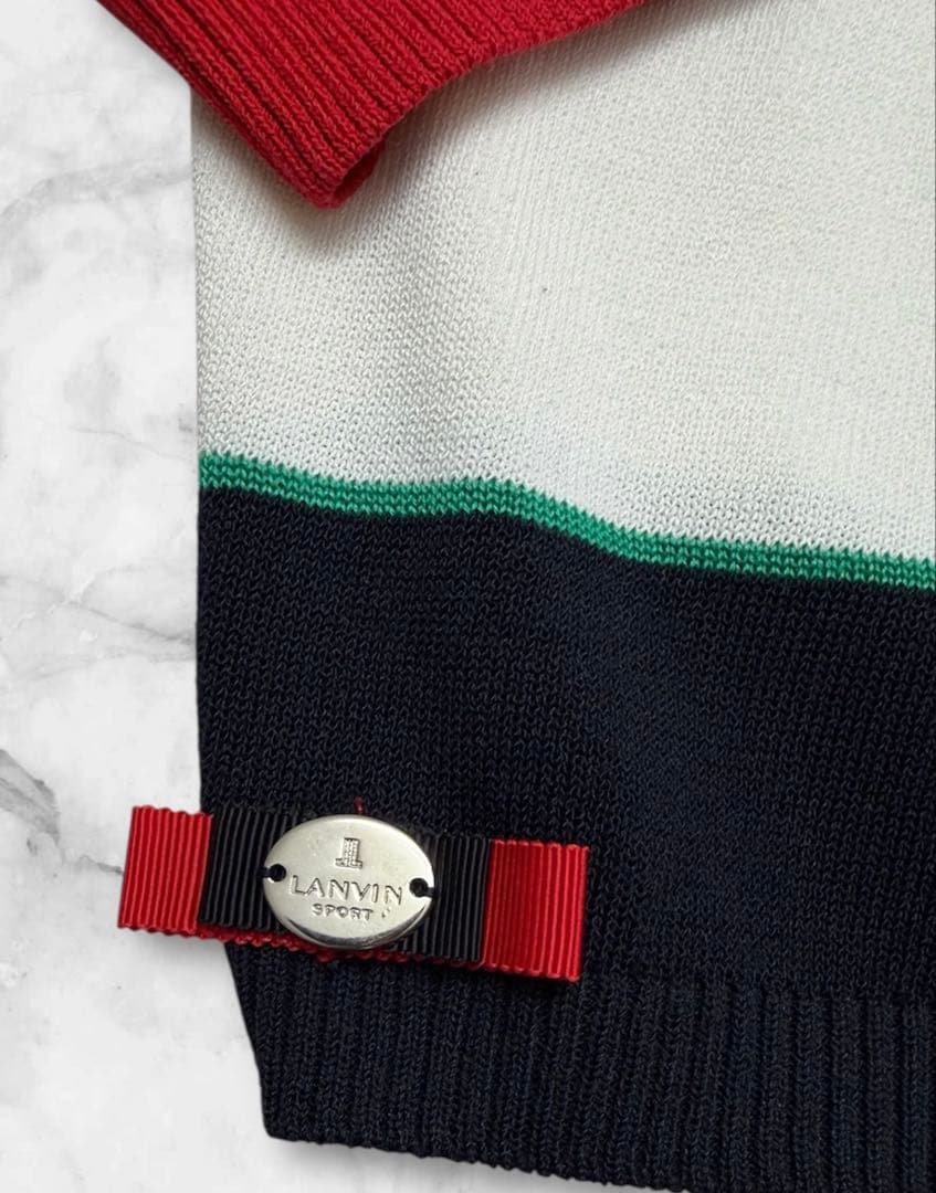 新品未使用✨　LANVIN SPORT ストライプ　セーター　ニット　40 L
