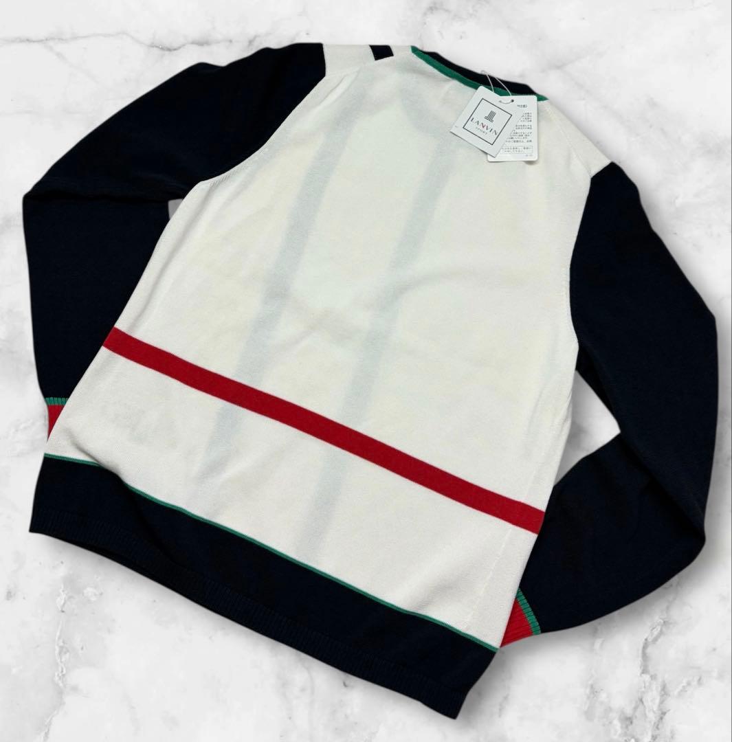 新品未使用✨　LANVIN SPORT ストライプ　セーター　ニット　40 L