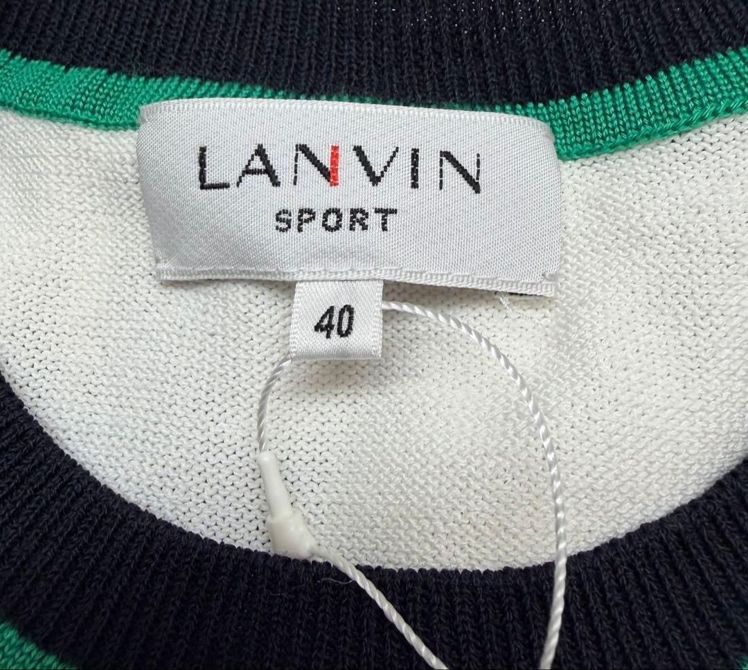 新品未使用✨　LANVIN SPORT ストライプ　セーター　ニット　40 L