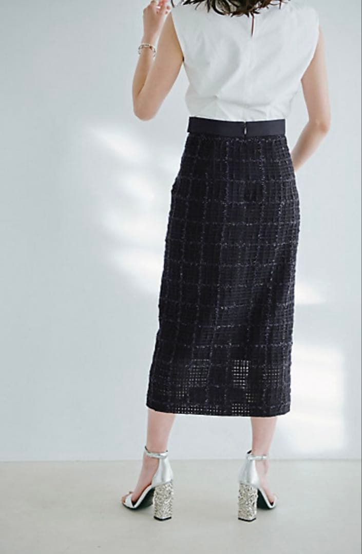 [冨張愛コラボ] フィルムツィードスカート　ピンキーアンドダイアン