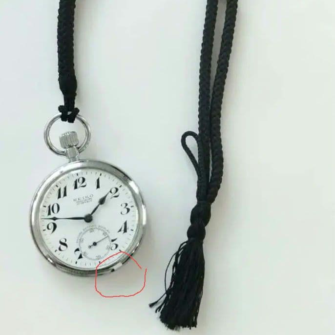 セイコープレシジョン　鉄道懐中時計　 手巻きアンティーク希少品