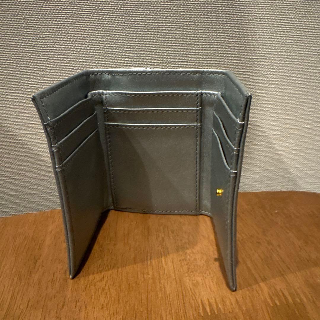 tamao world 折り財布 猫 ネコ ねこ ミニ財布 シルバー