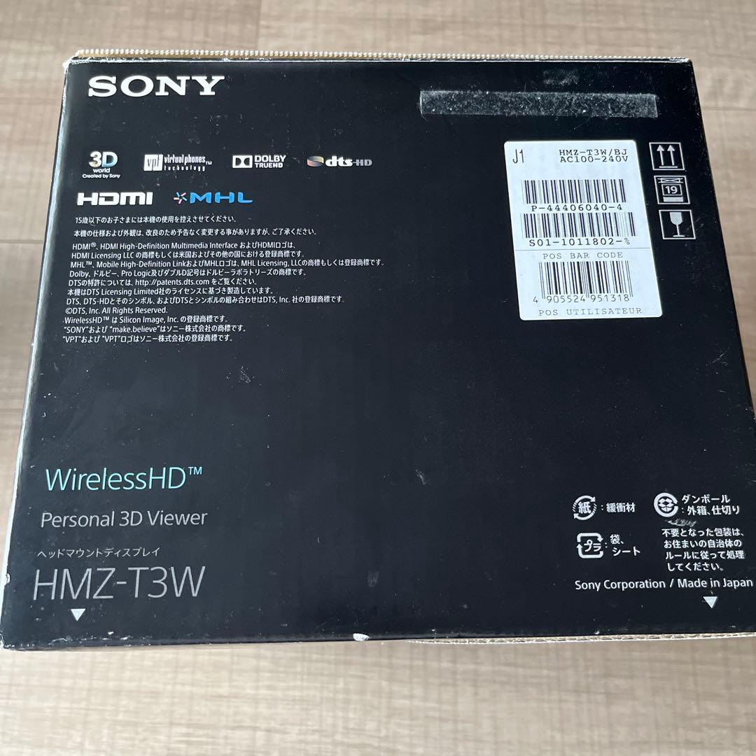 ポ*プ様 SONY ワイヤレスヘッドセット ヘッドマウントディスプレイ　HMZ-