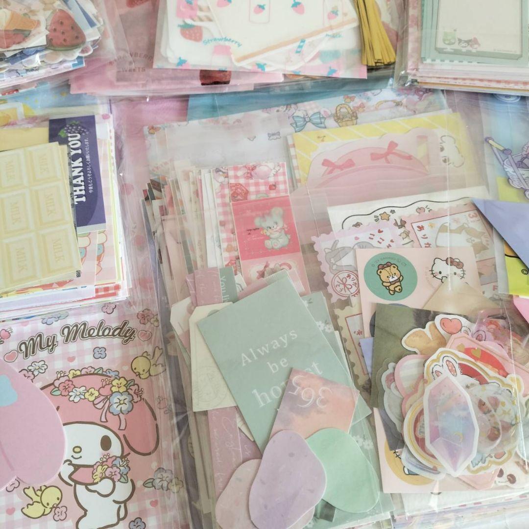 ２kg　メモ帳　マイメロ　キティ　大量　まとめ売り　サンリオ　ディズニー　マステ