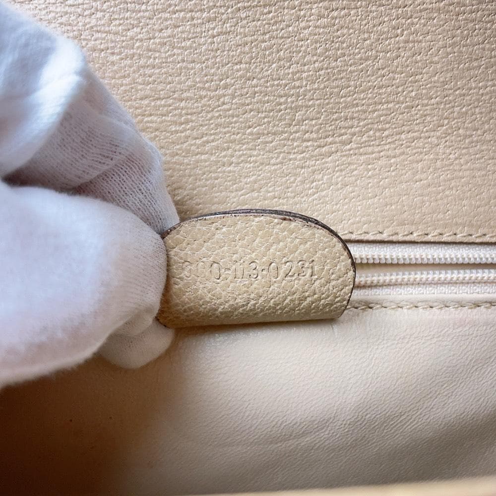 GUCCI バンブー レザー オールドグッチ ハンドバッグ ターンロック 金具