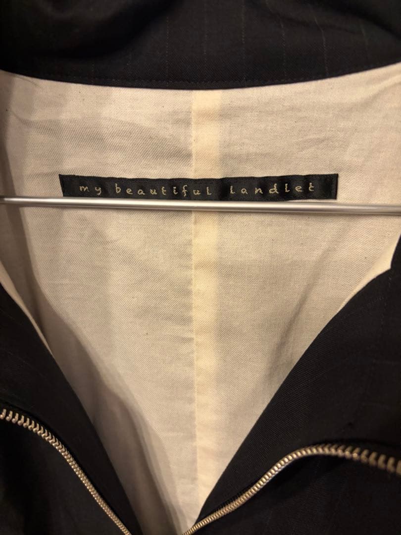 専用TROPICAL CLOTH SIDE LINE ZIP BLOUSON