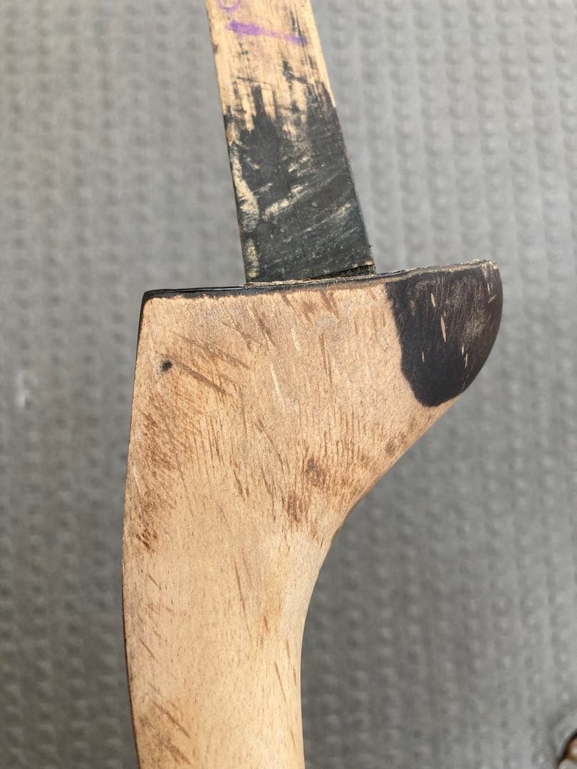 沖縄 三線 小振り 真壁 八重山黒木 竿 365g