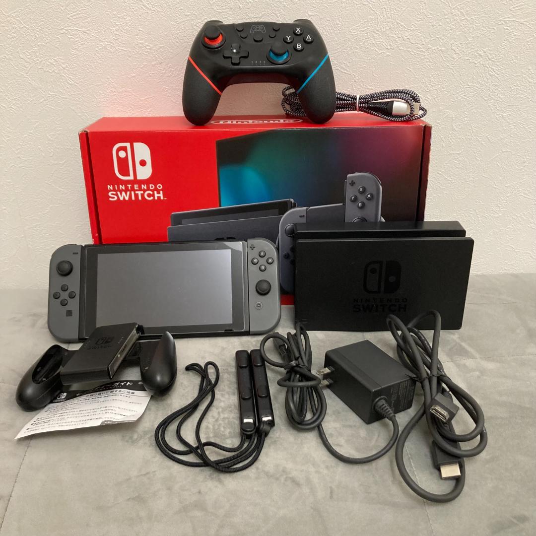 【完品】【おまけ付き】Nintendo Switch グレー 新型