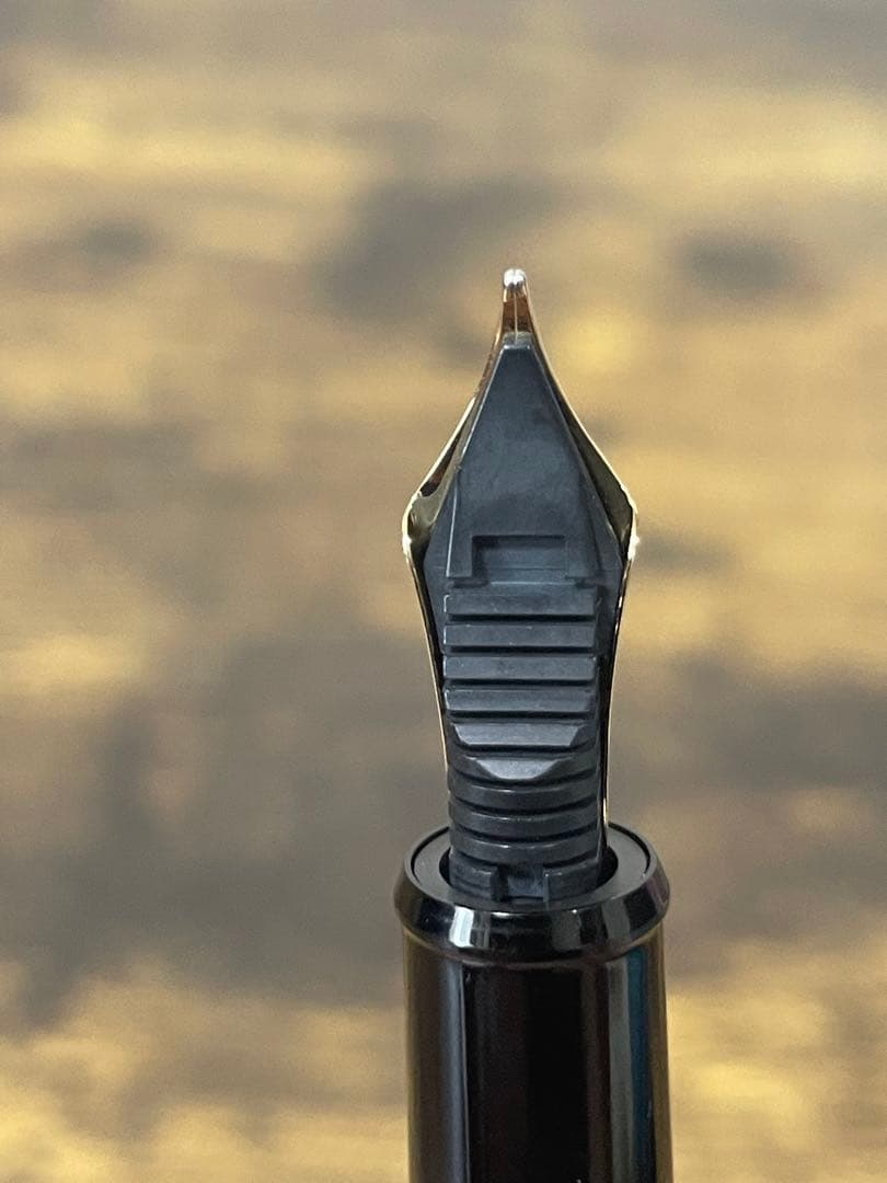 筆記確認＆洗浄済み　プラチナ　万年筆　3776 字幅B 14金