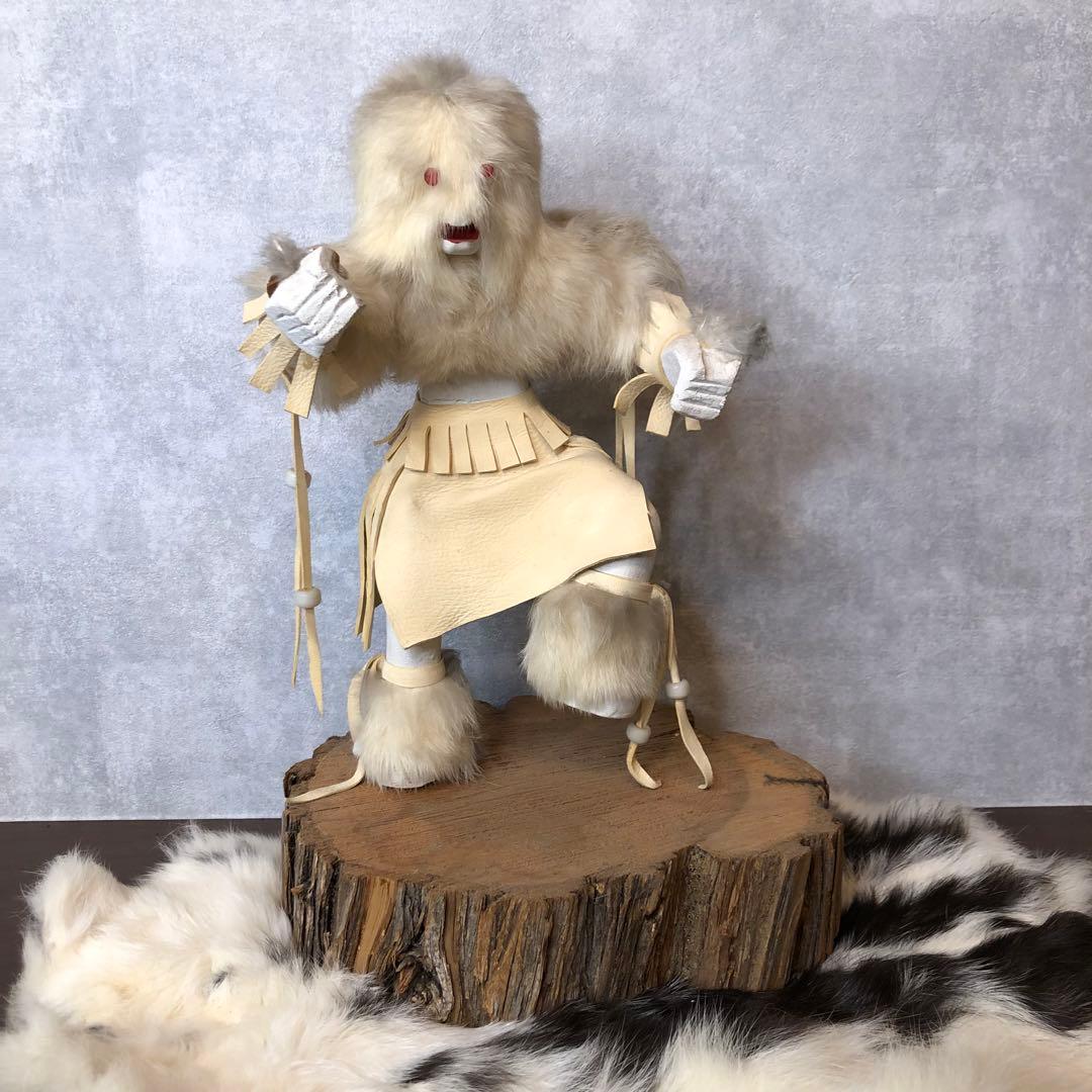 アンティーク カチナドール スノーマン 人形 カチーナ フィギュア