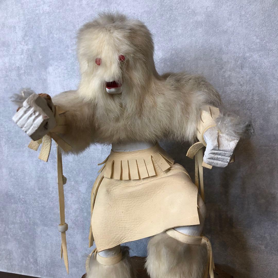 アンティーク カチナドール スノーマン 人形 カチーナ フィギュア