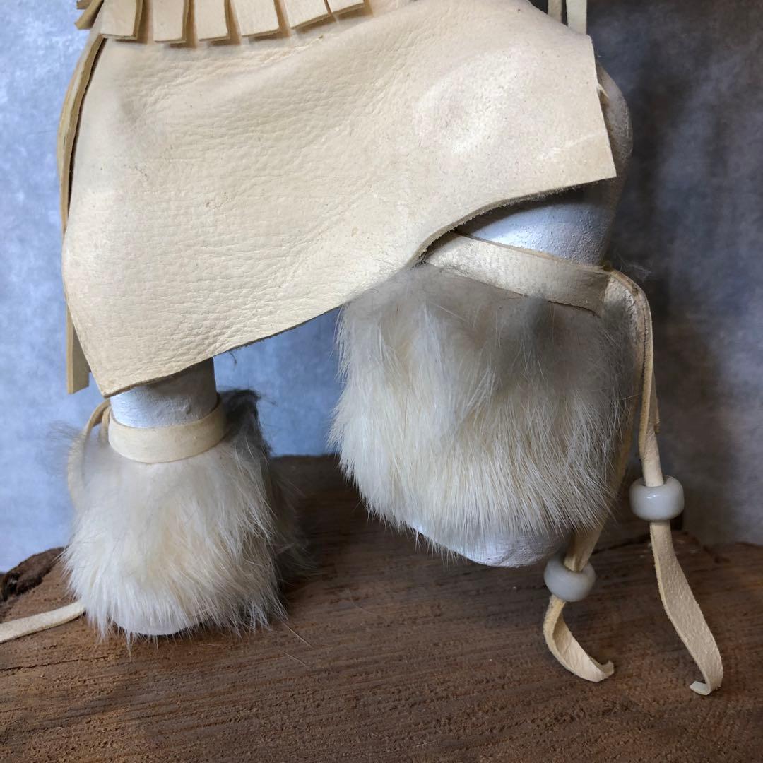 アンティーク カチナドール スノーマン 人形 カチーナ フィギュア