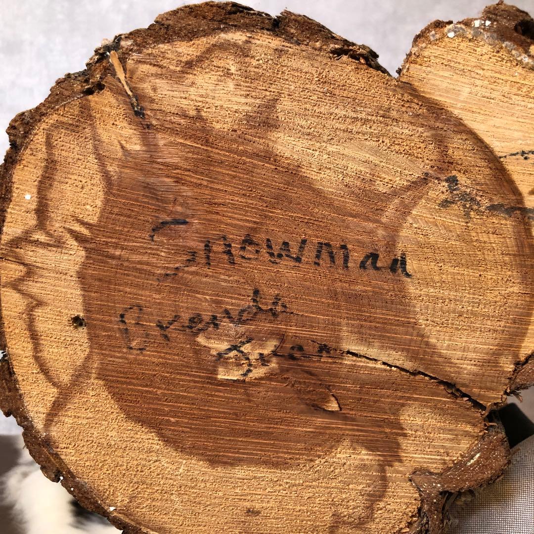 アンティーク カチナドール スノーマン 人形 カチーナ フィギュア