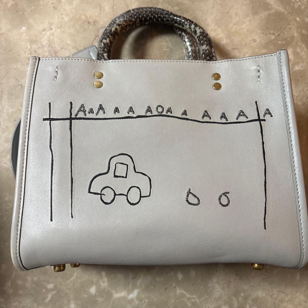 【激レア】Coach ジャン　ミシェル　バスキア ローグバッグ　グレー　バナナ