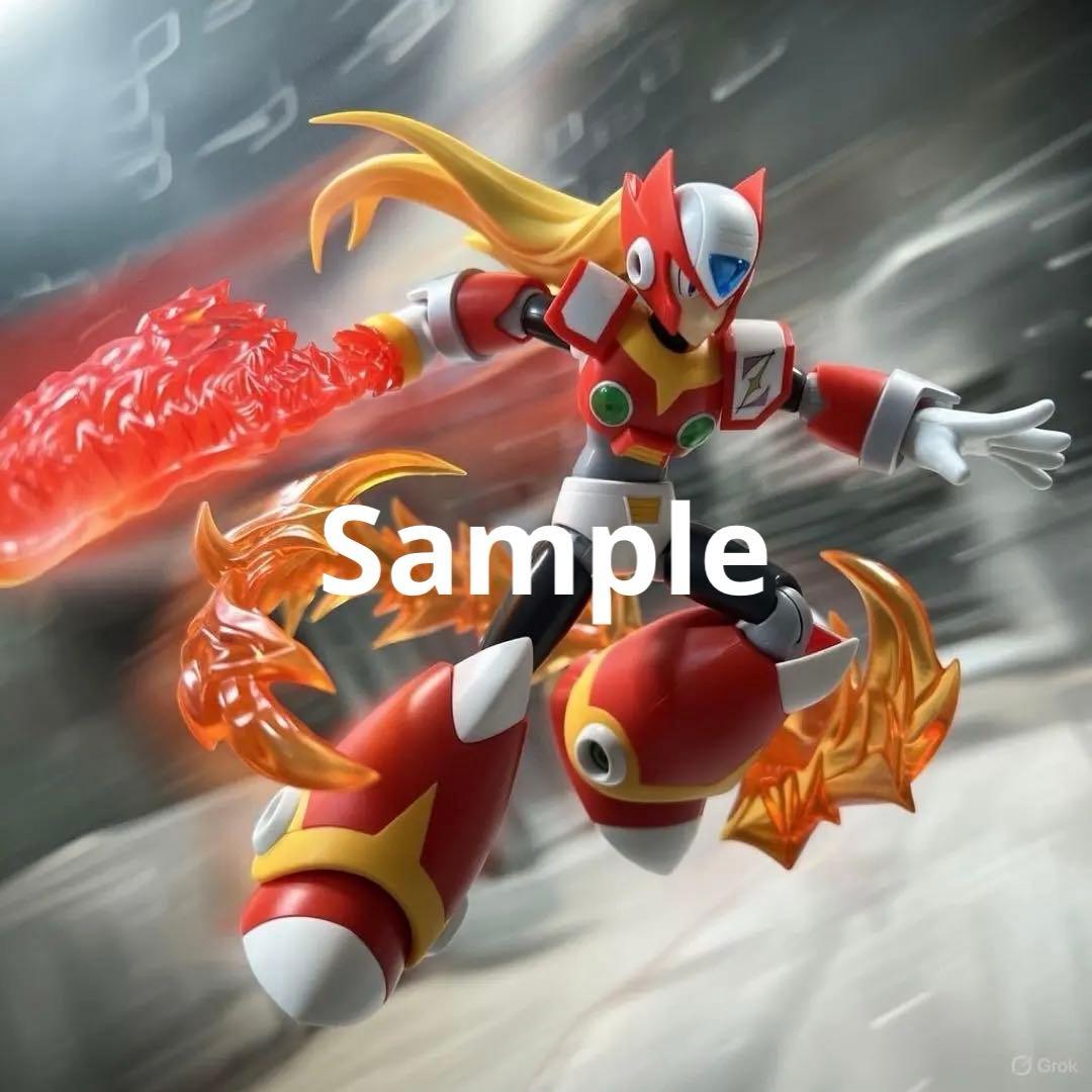 【組立済】コトブキヤ ロックマンX ゼロ プラモデル フィギュア　壽屋　龍炎刃