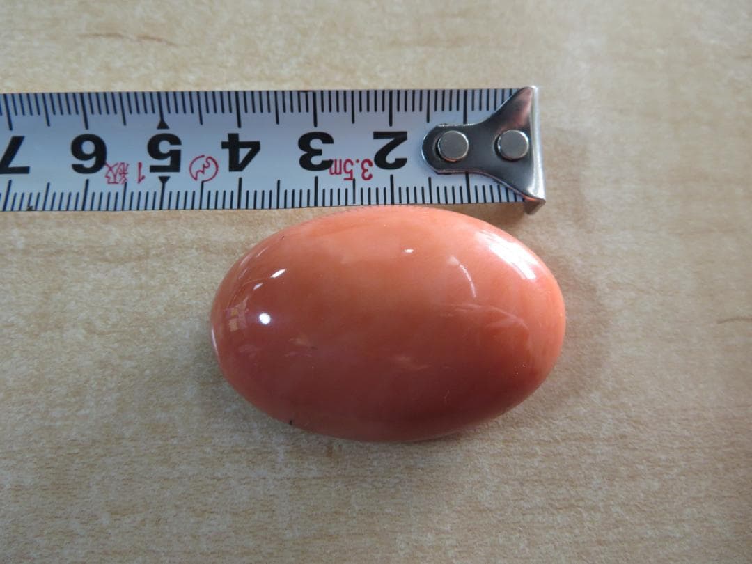 珊瑚サンゴ　帯留め外し石　特大裸石ルース　28.8ｇ　約144ct
