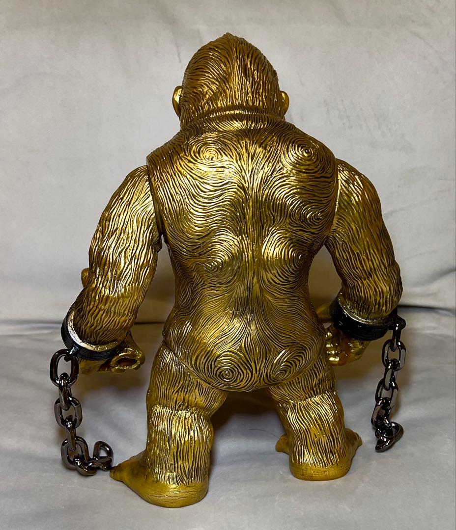 シカルナ工房　巨猿　インディーズソフビ　ワンオフ　ソフビ　ゴールド
