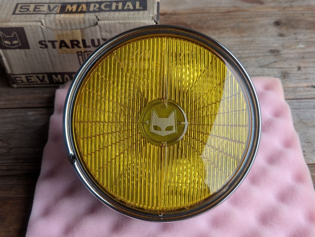 マーシャル 720 ヘッドライト リム付き イエローレンズ 金猫 キティカット