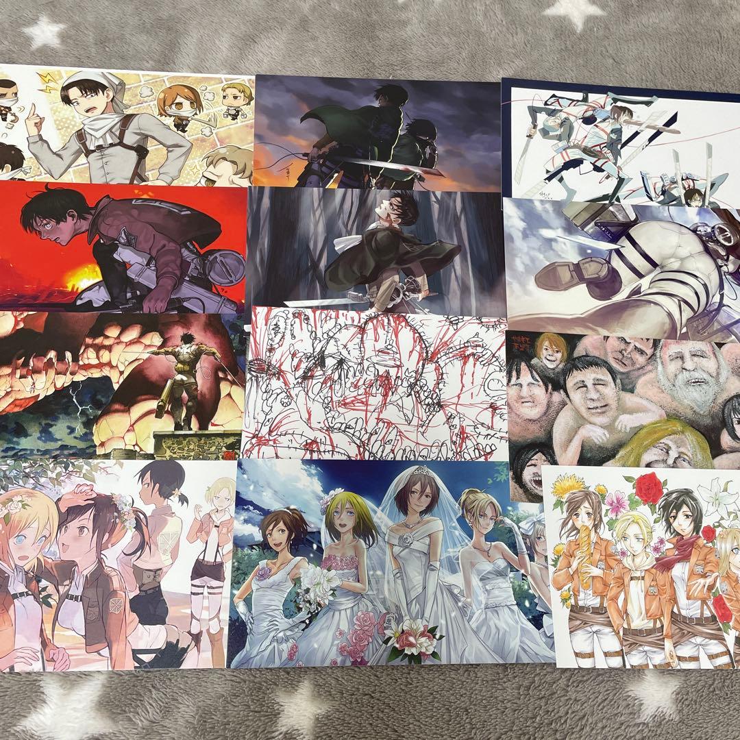 進撃の巨人　DVD 特典　ポストカード　イラストカード　まとめ売り