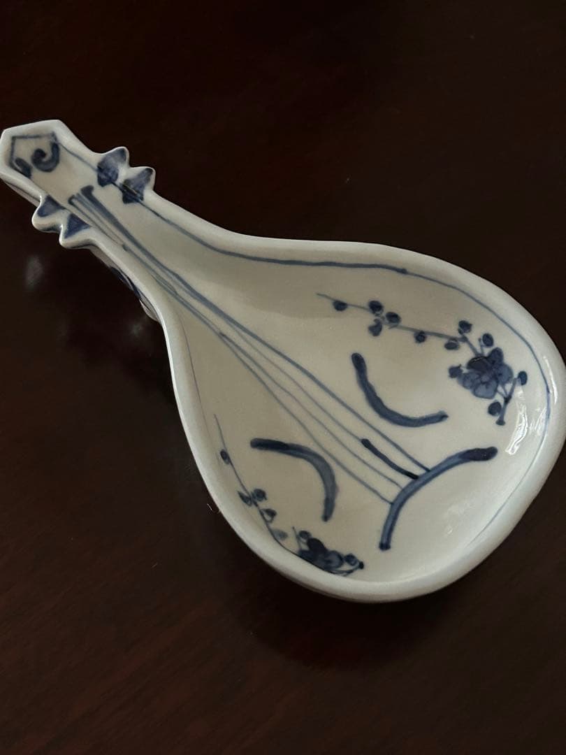 新品未使用 正木春蔵　染付琵琶形向付　九谷焼　2点