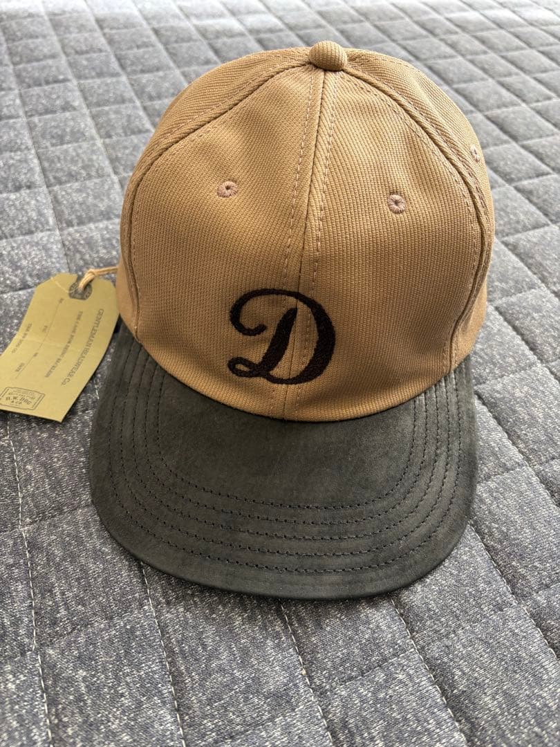 H.W.DOG & CO. ベージュレザーキャップ ONEサイズ