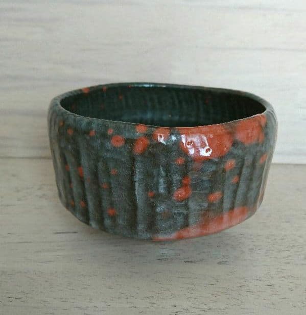 【赤楽茶碗】三代目佐々木昭楽 鉢開 茶道具  水屋道具 楽茶碗 抹茶 京都窯元