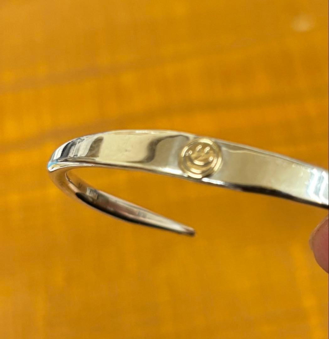 amp japan（アンプジャパン）バングル シルバーメンズスマイル ニコちゃん