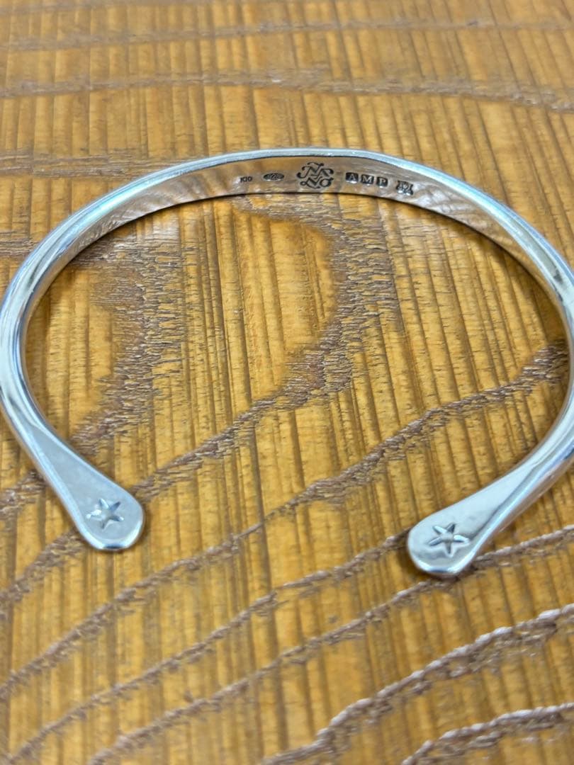 amp japan（アンプジャパン）バングル シルバーメンズスマイル ニコちゃん