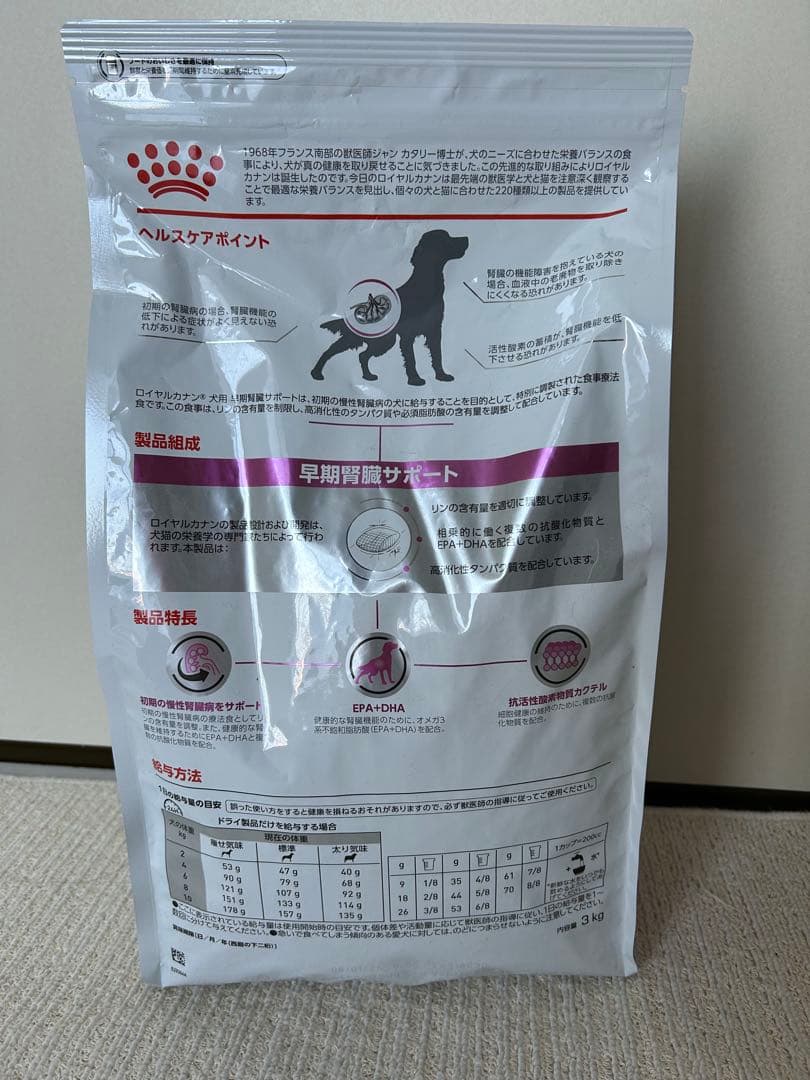  CANIN 早期腎臓サポート 3kgとウェット 36缶