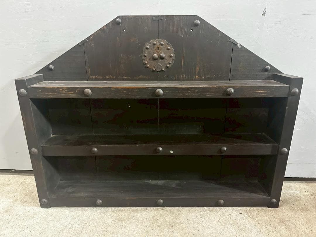 蕎麦猪口入れ棚 壁掛け棚 飾棚 飾り棚 棚 古道具 古道具 RW785