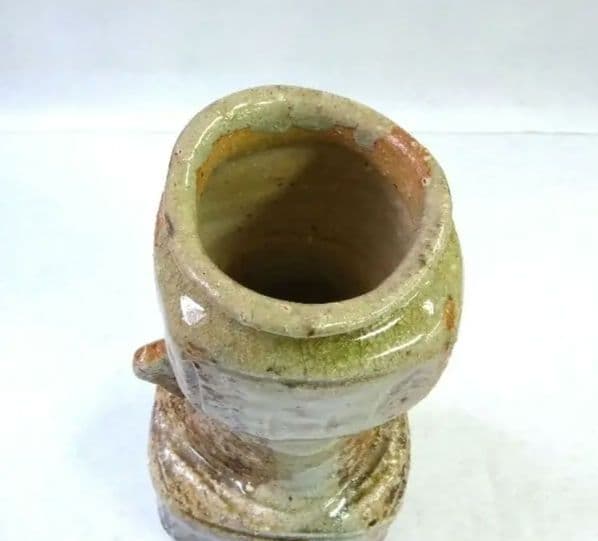 茶道具 花入 信楽 耳付 三代 高橋楽斎 鴻池伝来写 信楽焼