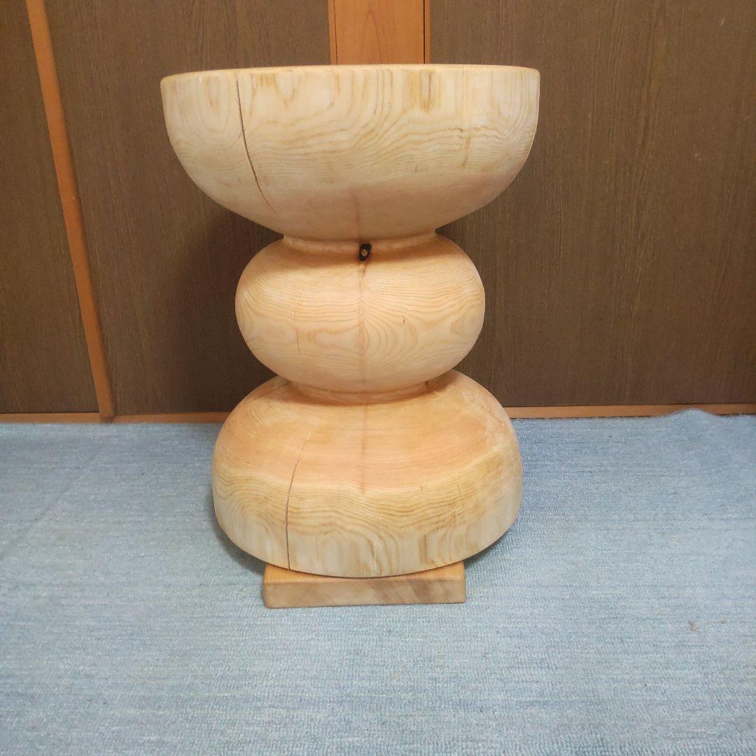 トントン拍子さん専用檜丸太椅子 スツール