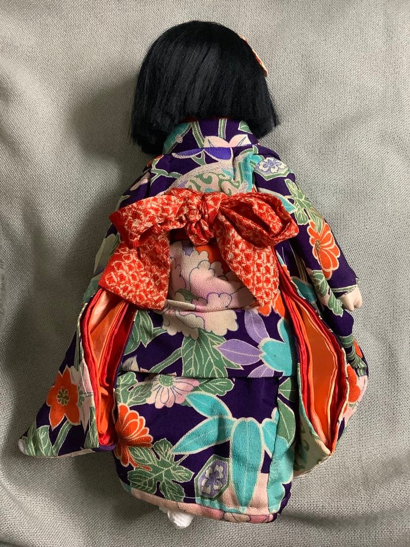 土・日限定セール 再出品 顔・足等に難あり！ 藤村明光 市松人形 約40cm