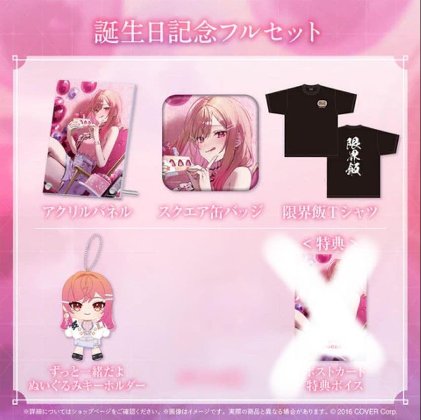 【貴重】一条莉々華誕生日グッズ フルセット(直筆サイン入りポストカード付き)