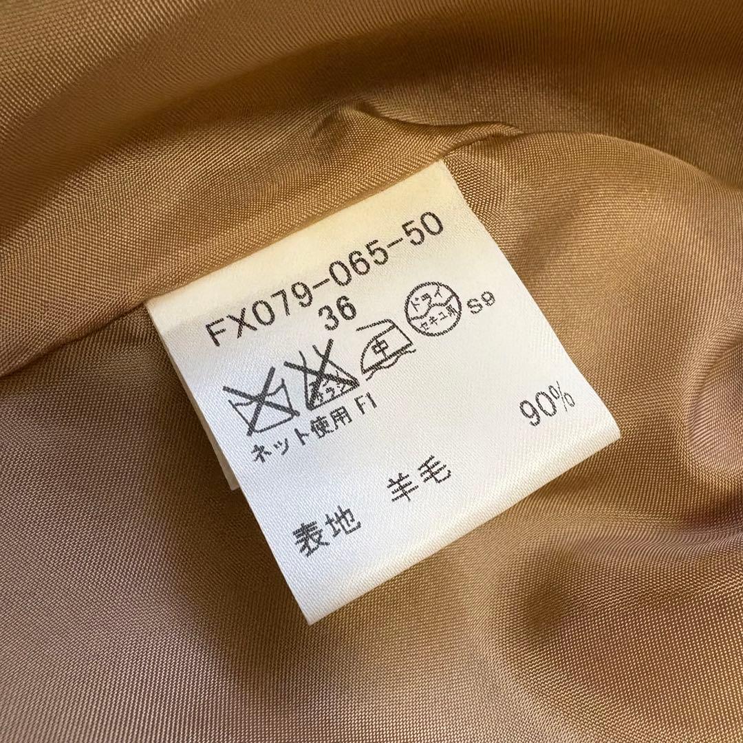 バーバリーロンドン ノバチェック プリーツスカート アルパカ混 ベージュ S