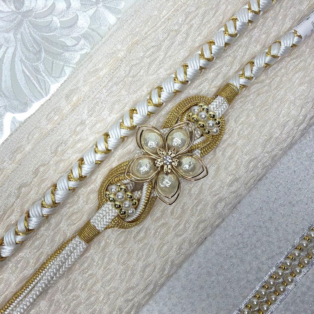 新品　2026年モデル　新作　帯締め　帯揚げ　半襟　重ね襟　白　振袖用