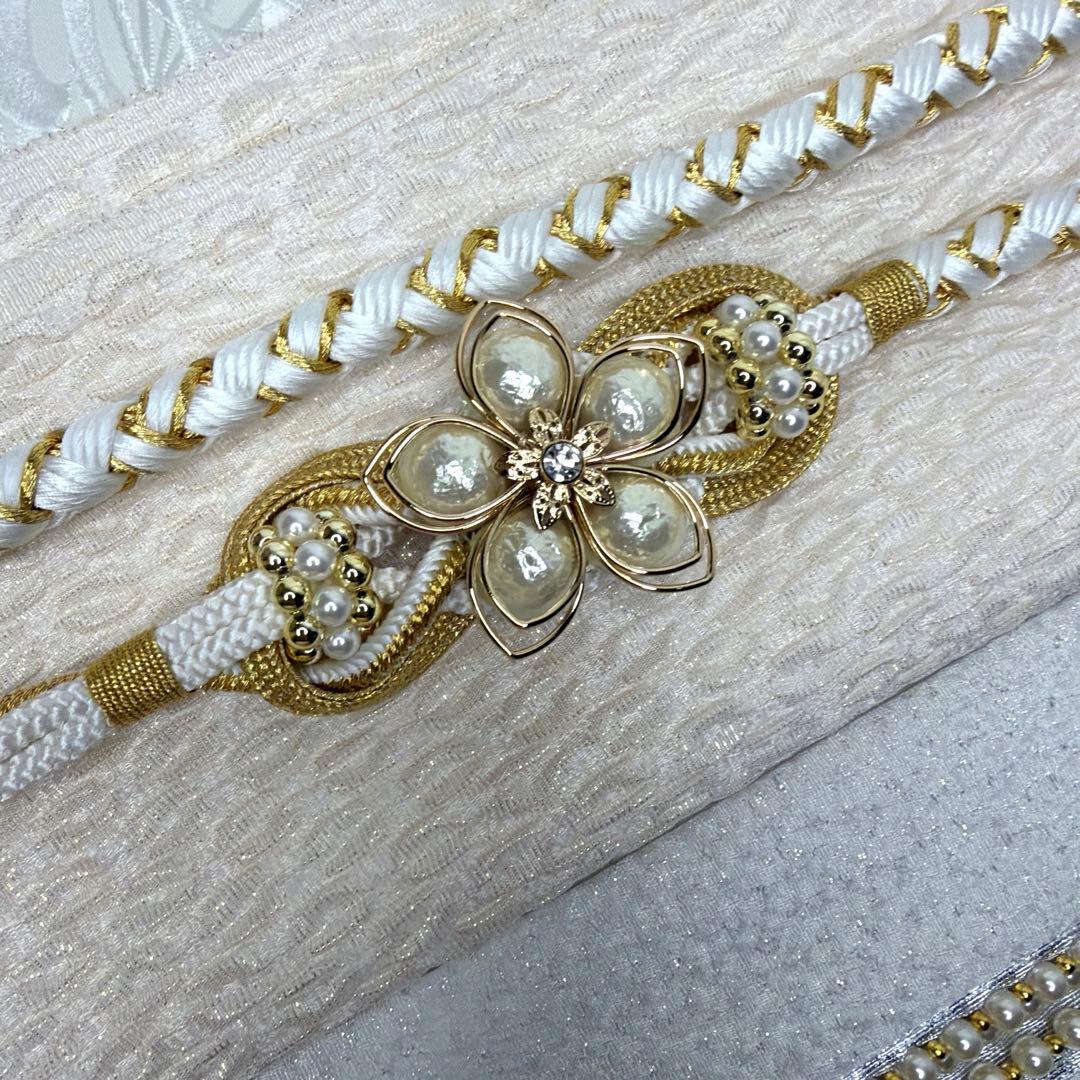 新品　2026年モデル　新作　帯締め　帯揚げ　半襟　重ね襟　白　振袖用