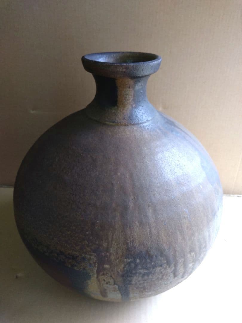 茶道具　期間限定特価　備前焼　壺（南燦窯）花入