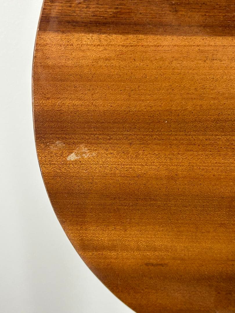 送料込み⭐︎天板収納オルゴール付き円形木製サイドテーブル