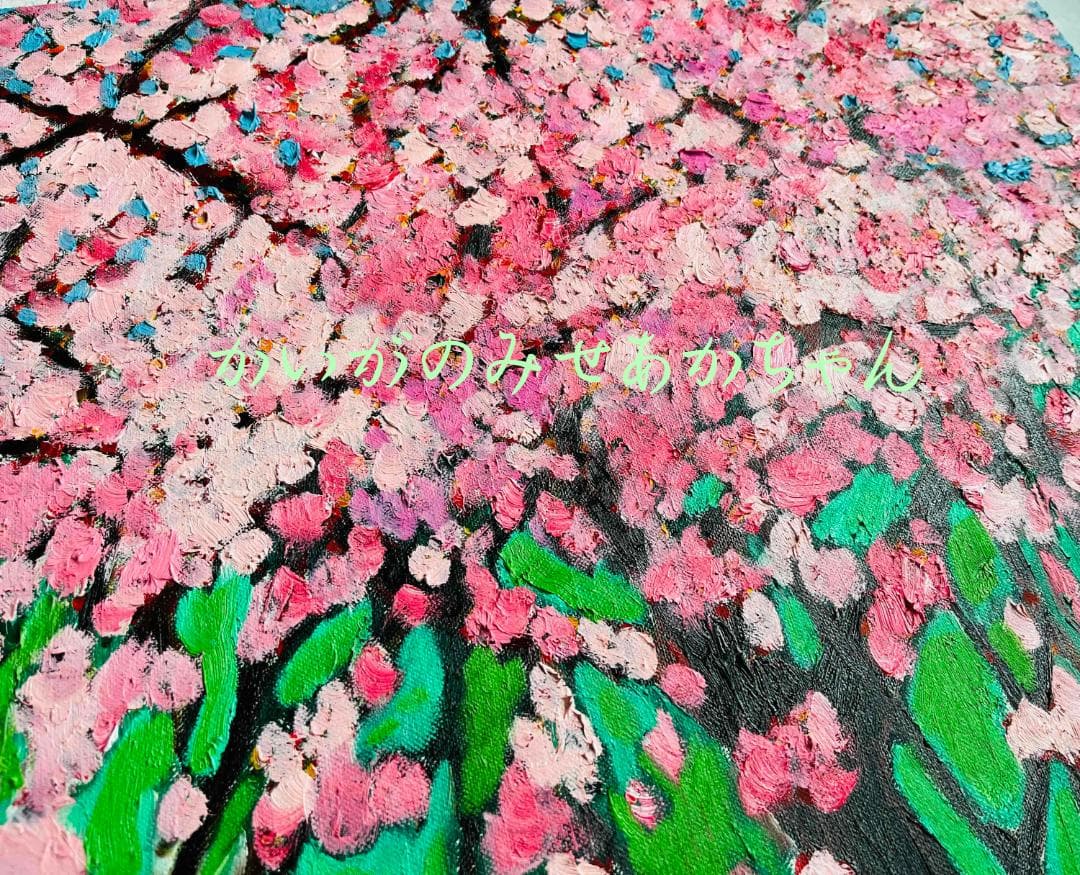 46㎝角「櫻2024」油彩・原画・S8