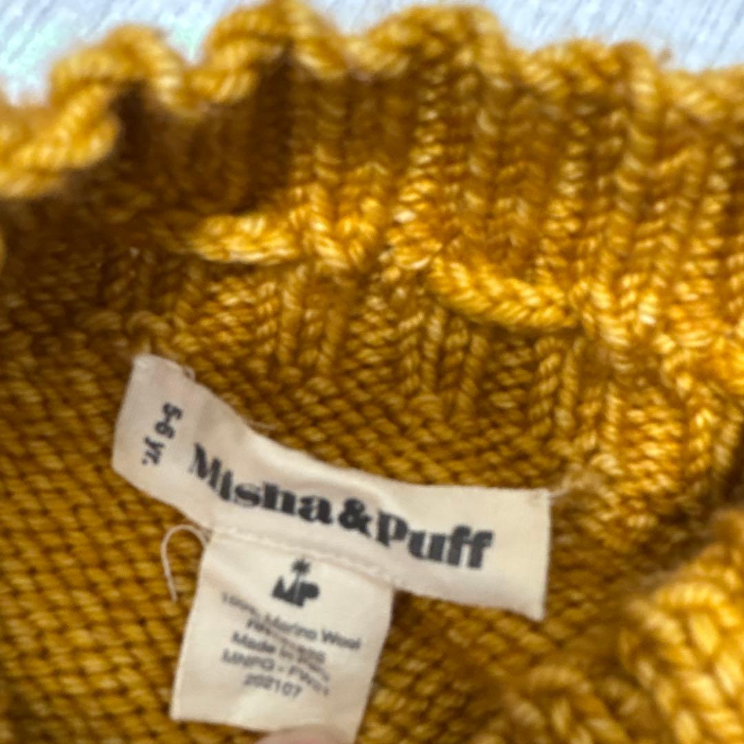 まいめろ•*¨misha&puffフリル付きマスタードショートスカート