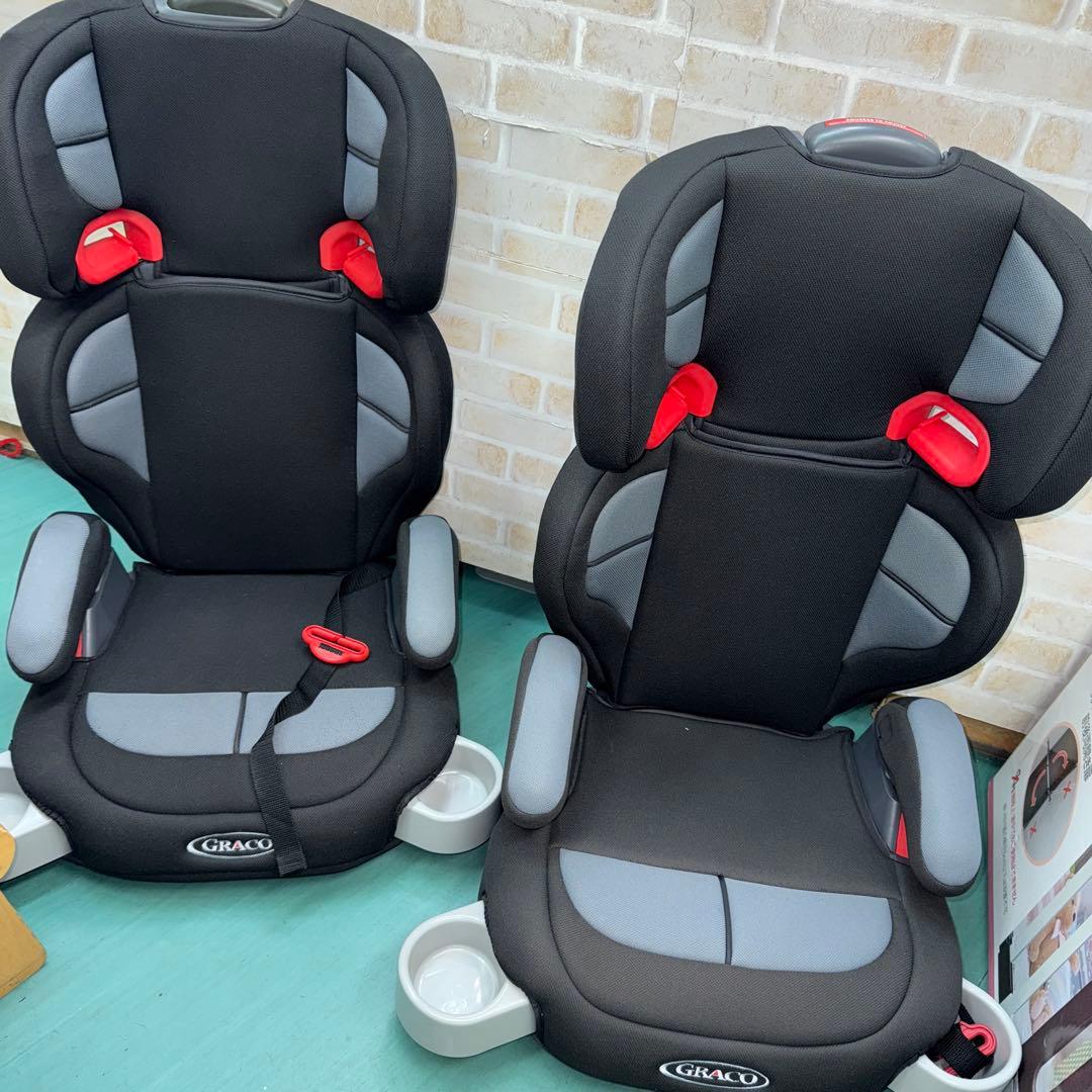 グレコ ハイバックジュニア　ジュニアシート　3才から　2台セット売り