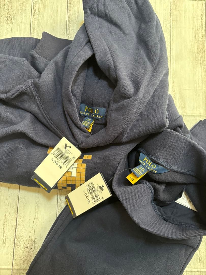 ラルフローレン　ゲーミング裏起毛プルパーカー&ジョガーパンツ　L（14〜16）