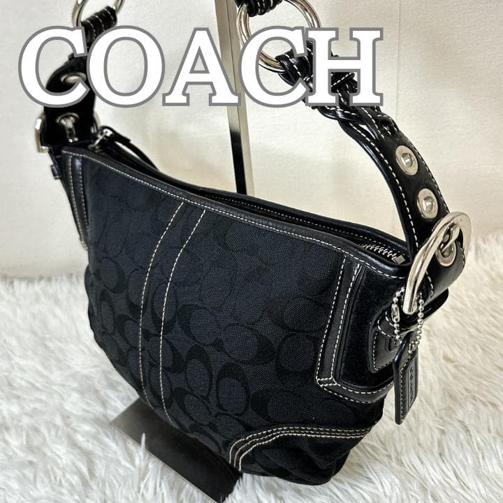 バッグ COACH Signature Canvas Hobo shoulderbag