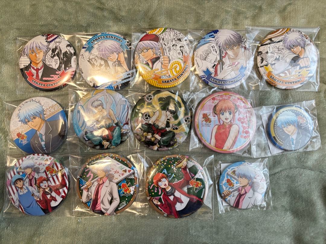銀魂　缶バッジ、アクキー、ポストカード、ステッカー、メモ帳