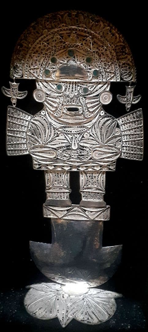 特別価格 銀製インカ守り神 Tumiナイフ アンティーク