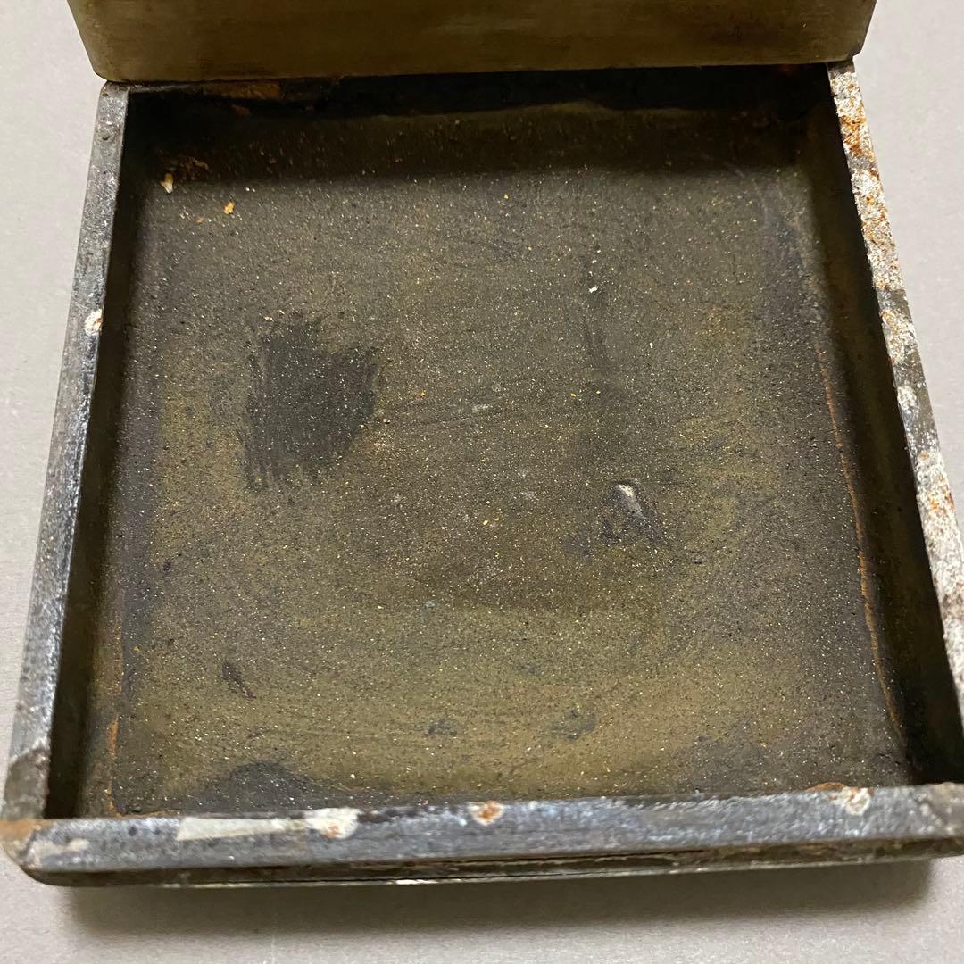 蘇軾「前赤壁賦」 寅生刻 刻銅 墨盒 アンティーク