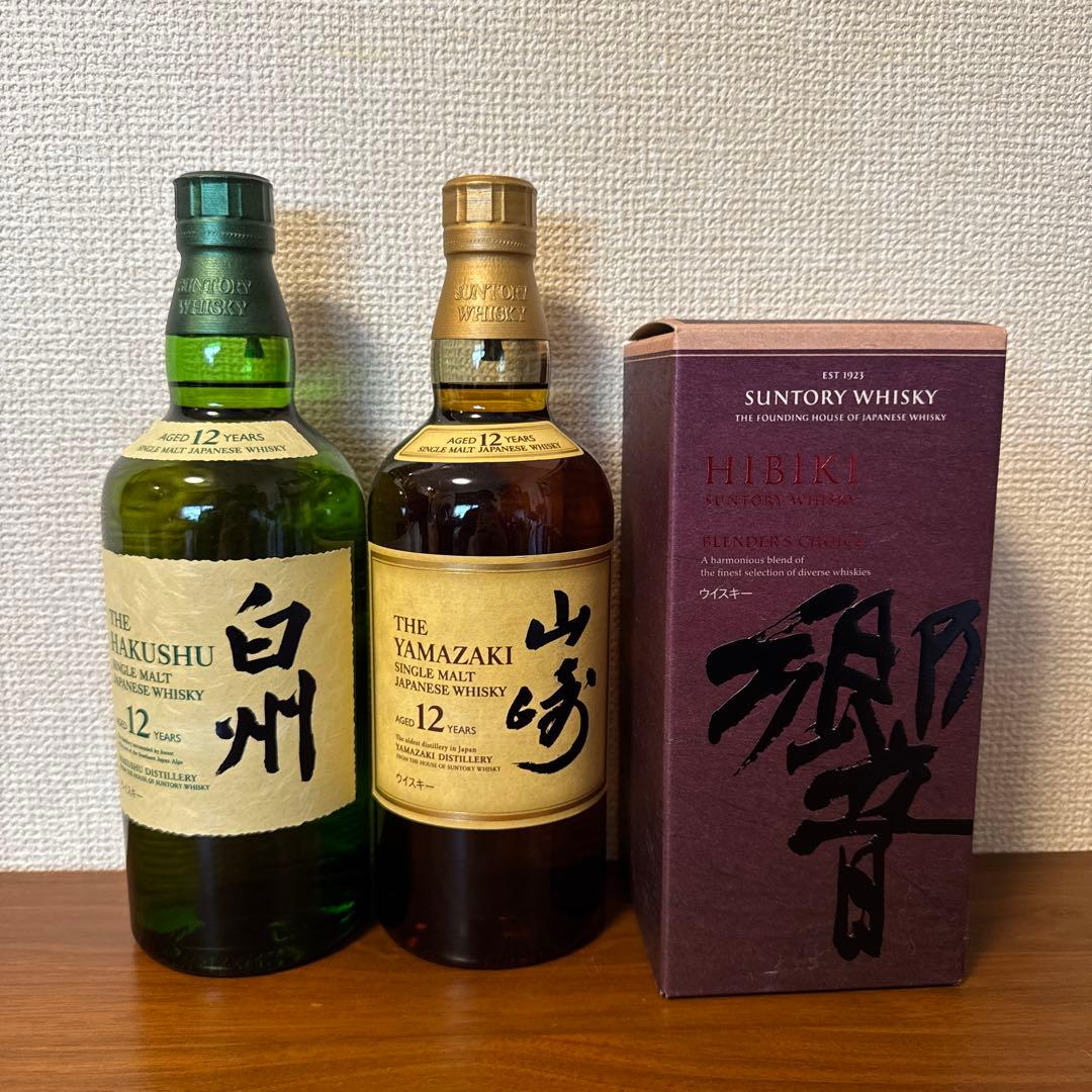 【最終値下げ】白州 12年　山崎 12年　響 ブレンダーズチョイス　未開封