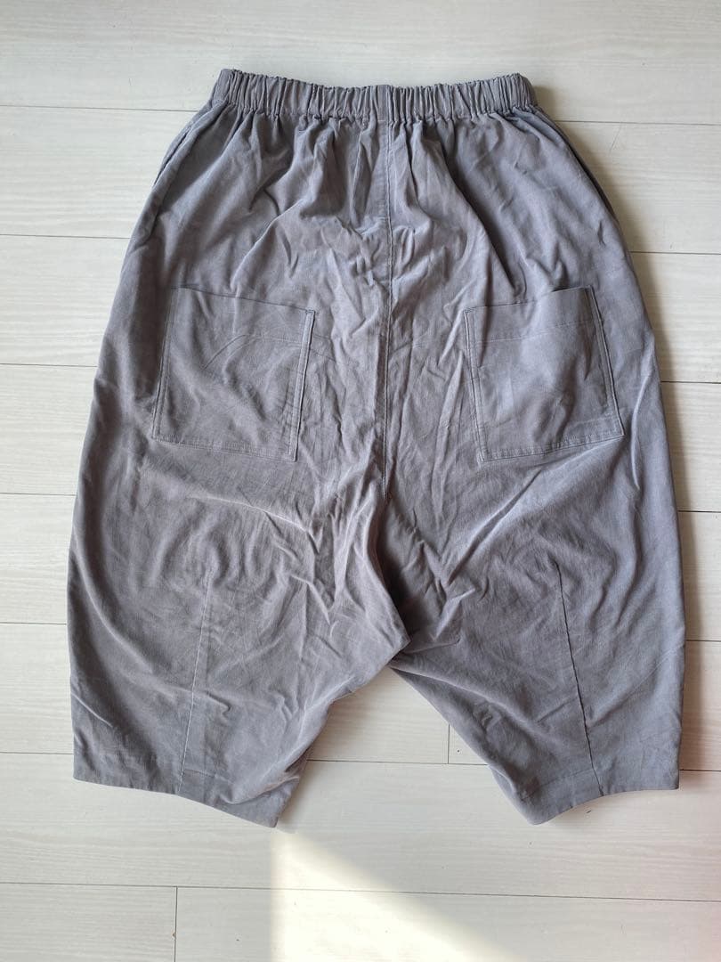 huis 遠州織物 みじんコール サルエルバルーンパンツ コーデュロイ